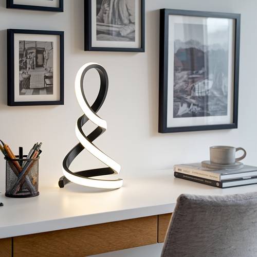 modern space theme decorative table lamp polished metal base plastic shade usb powered switch control pagoda shape lamp for bedroom living room home decor