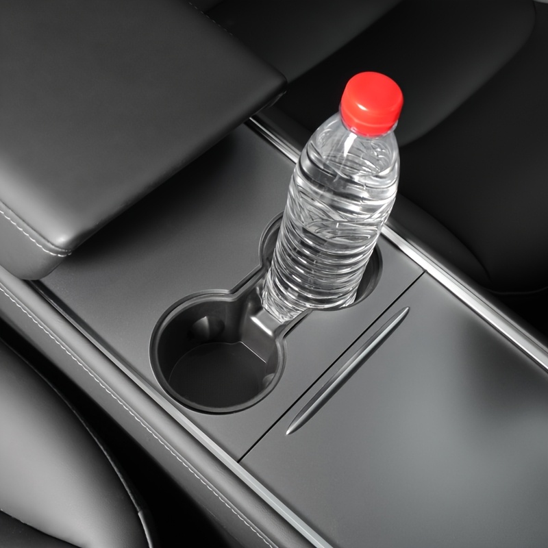 для     та y водонепроникний тримач для келихів на центральній консолі з основою з tpu гуми,   з двома відділеннями для надійного зберігання,   доступ та захист від розливів 2