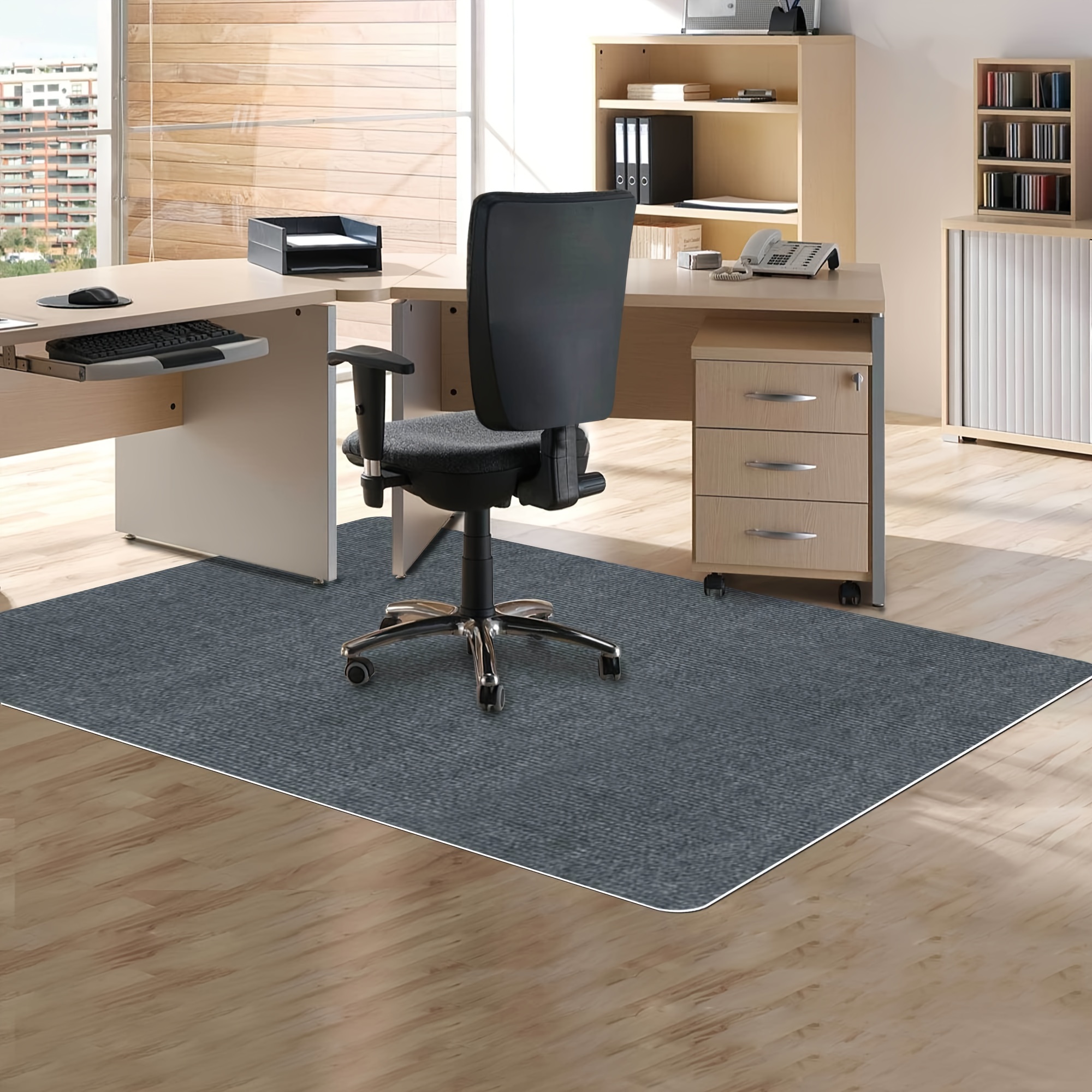 Floor mat for corner desk sale