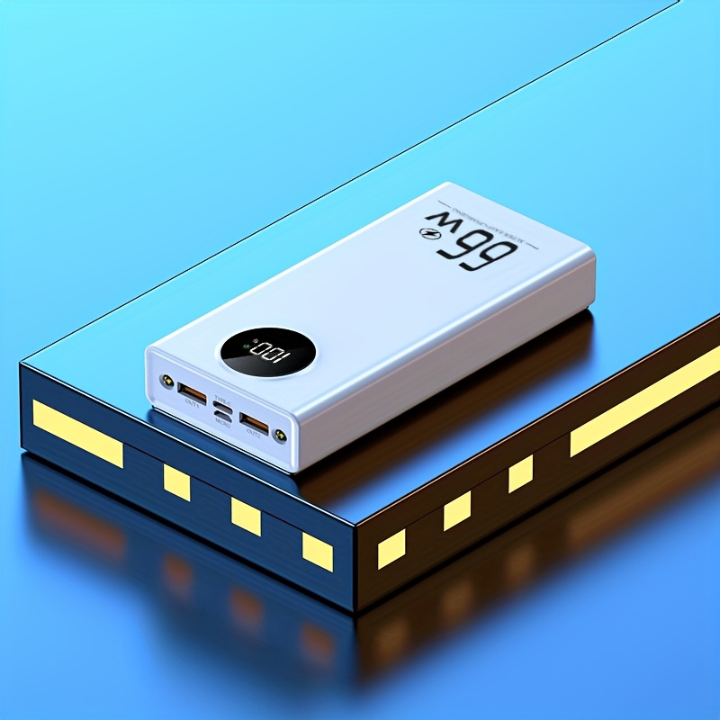 TEMU 50000mah Mobile Power Supply With Display, Flashlight, Super Fast Charging, Type-c/micro/usb Interface, Suitable For Charging Phone16/15/