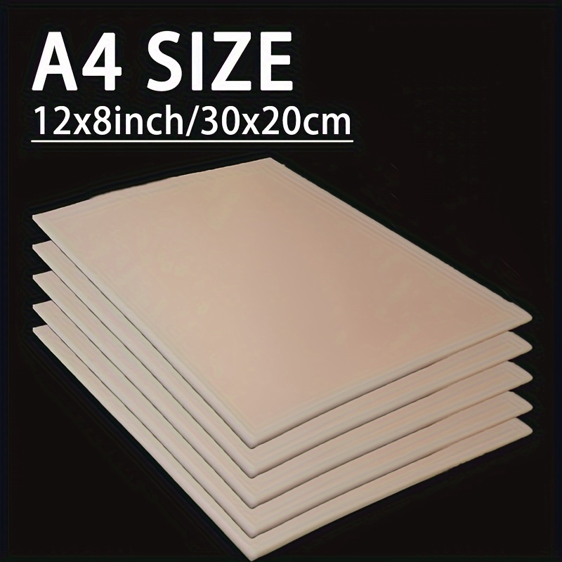 

3/5pcs A4 Tattoo Practice Skin, 8x12 Inch Double Sided Silicone Sheet 3mm Stretches Like