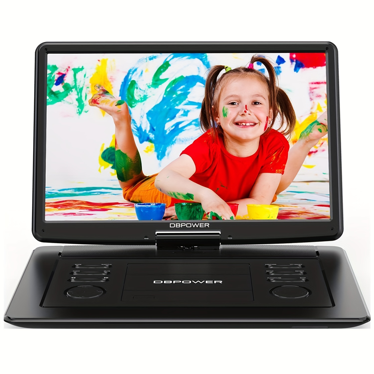 

Dbpower 17.9" Portable Dvd Player With 15.6" Large Hd Swivel Screen, 6 Hour Rechargeable Battery, Support Usb/sd And Multiple Disc Formats, Speaker, Car Charger, Remote Control