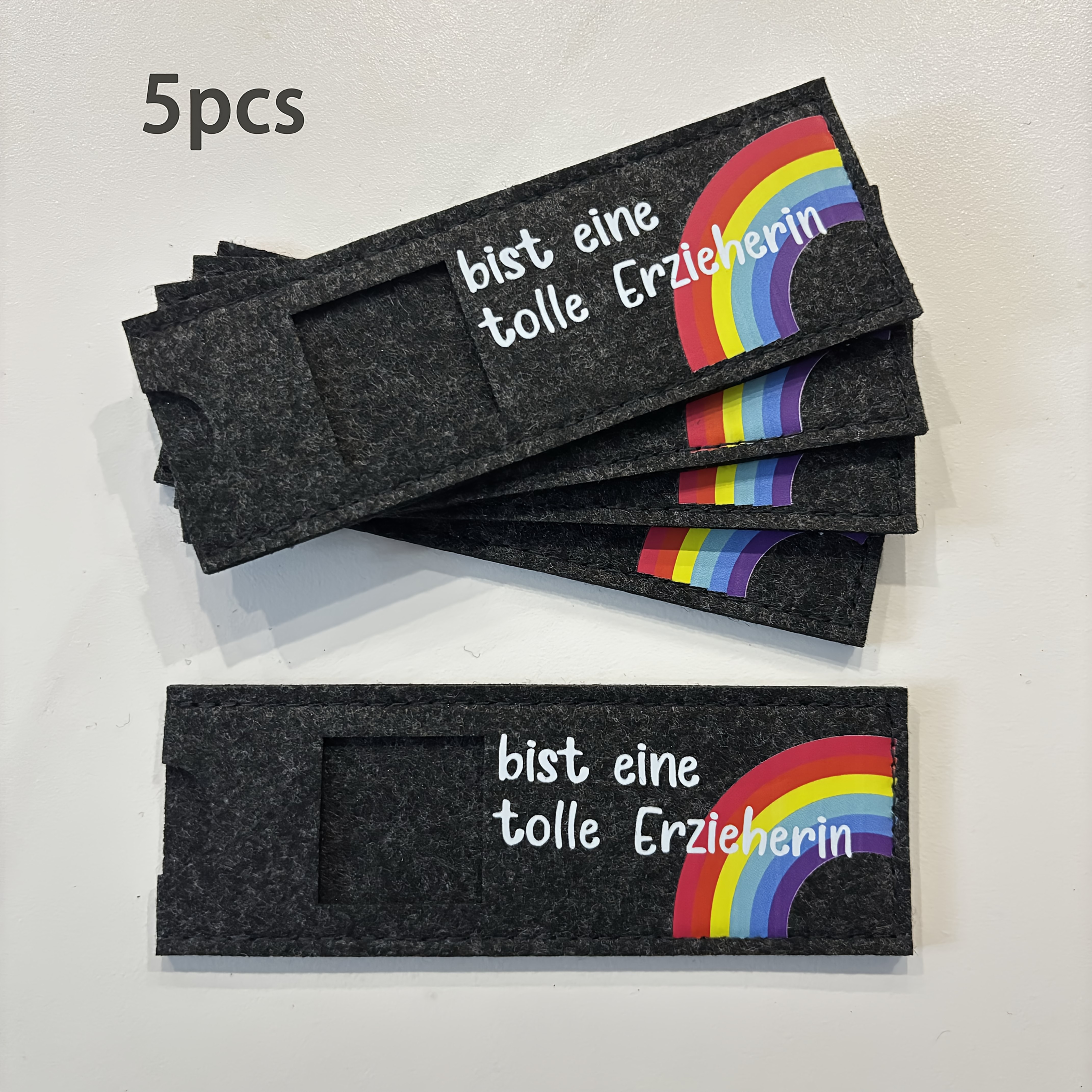 5/10pcs Felt Gift Boxes With German "du Bist Eine Tolle Erzieherin" Chocolate Gift Boxes, Educator Appreciation Gifts, Educator Farewell Gifts