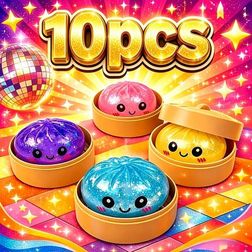 photo de l'article cadeau pour /lui, lot de 10 articles de fête multi-formats, jouets de fête de baozi, convient aux enfants, cadeaux de fête, cadeaux, cadeaux danniversaire, cadeaux de thanksgiving ou de noël, couleurs aléatoires