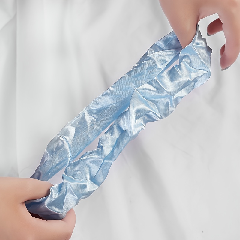 Набор из 60 ярких атласных резинок для волос, популярные атласные резинки в комплекте из 60 ярких эластичных лент, детали 12