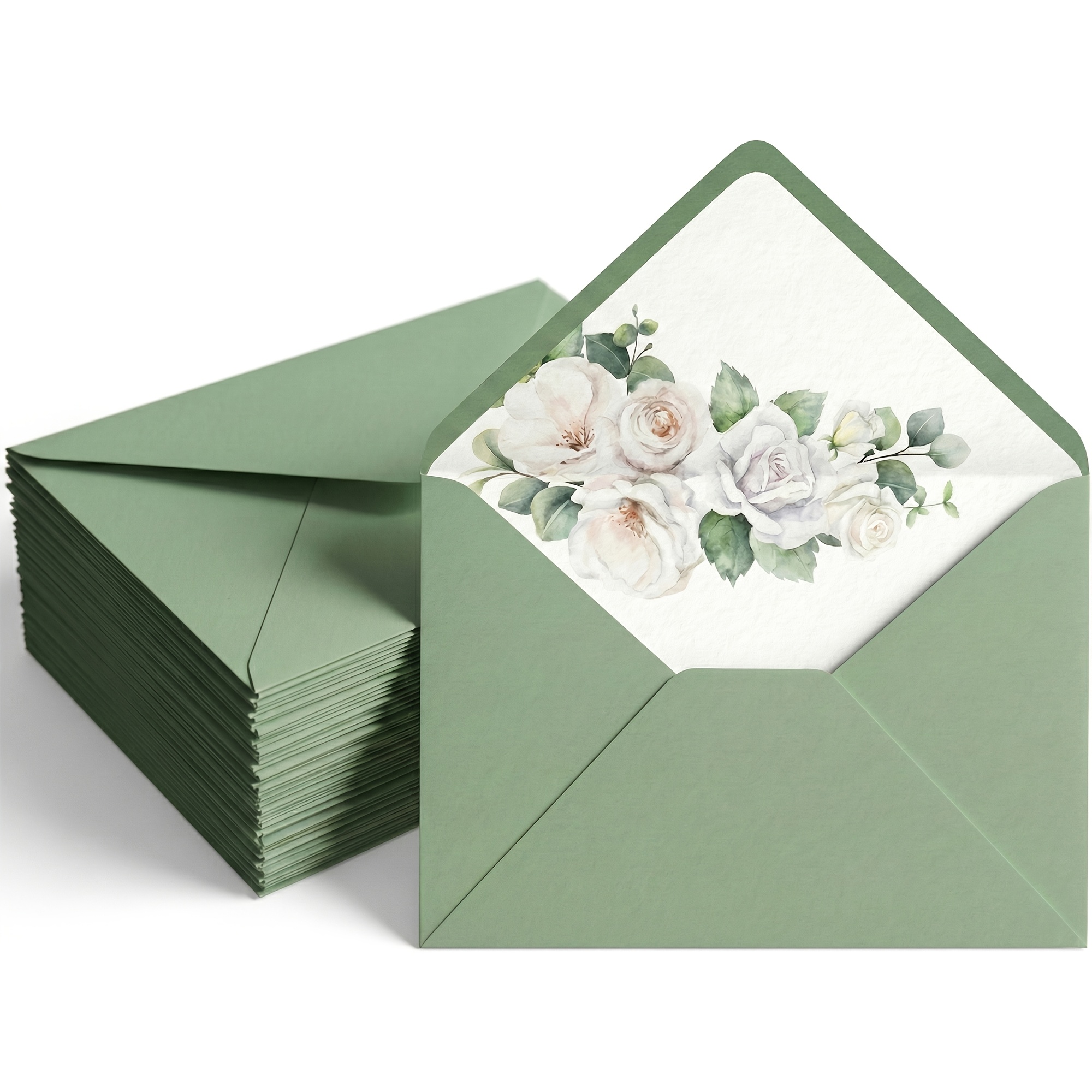 green envelopes sold on Temu Australia