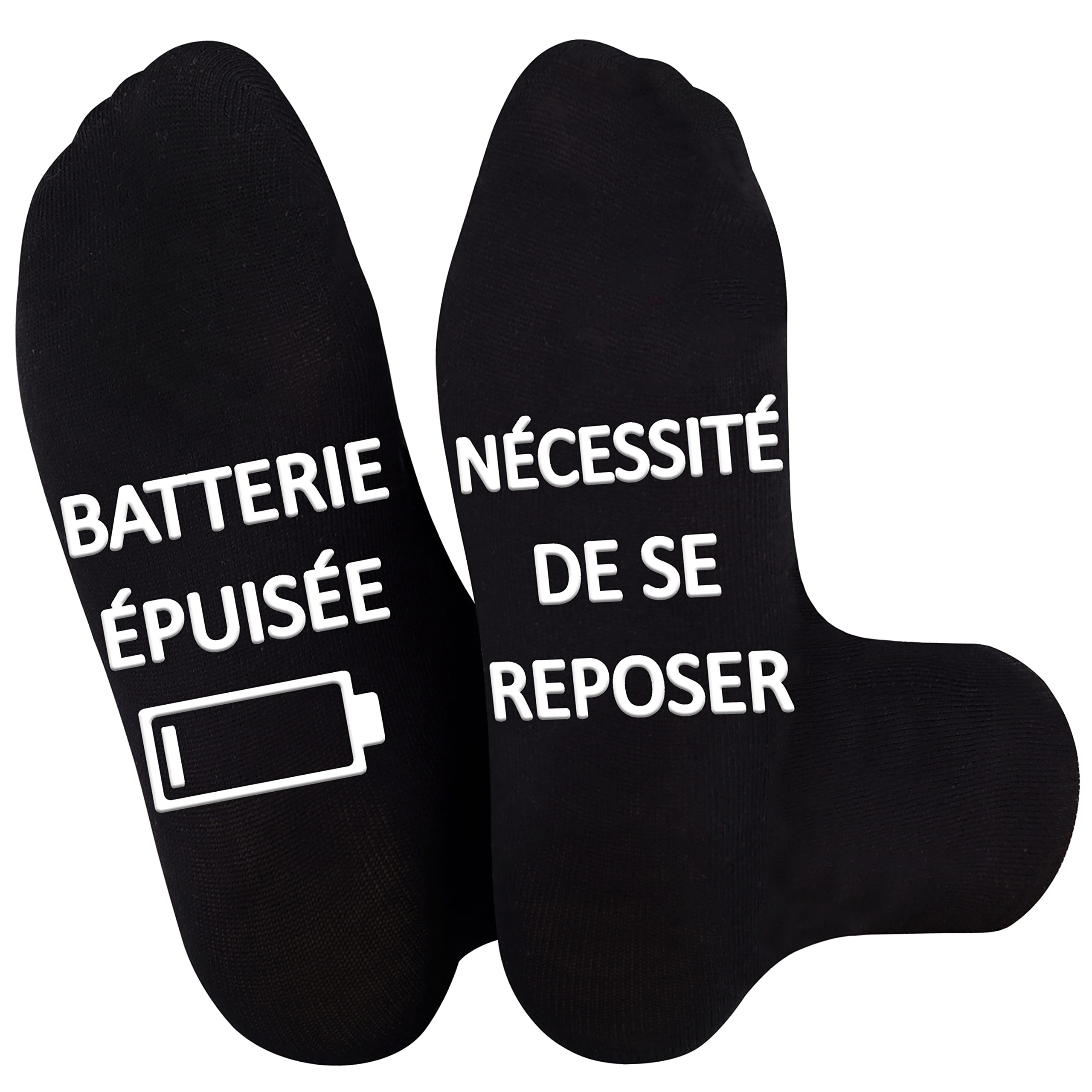 

1 Pair Men's Socks Funny Humor Gift Men, Funny Birthday Gift Idea For Dad Colleague Best Friend Brother Father's Day(french)