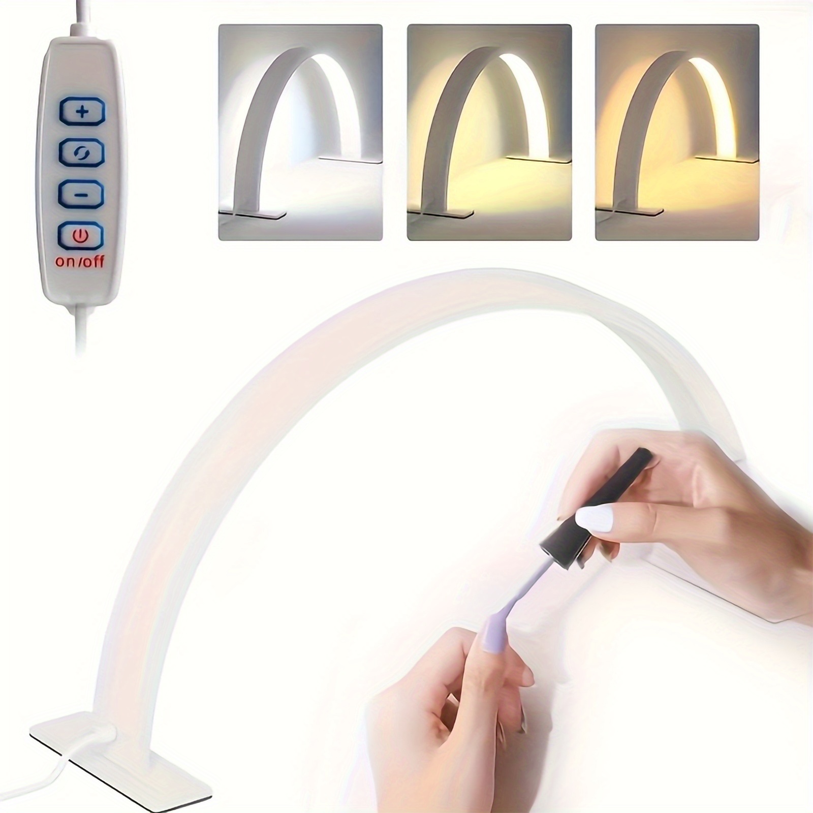 1 pack led nail lamp led eyelash lamp half moon lamp facial   moon lamp beautician technology lamp for gel polish   tattoo ideal for salon   white Product details 20