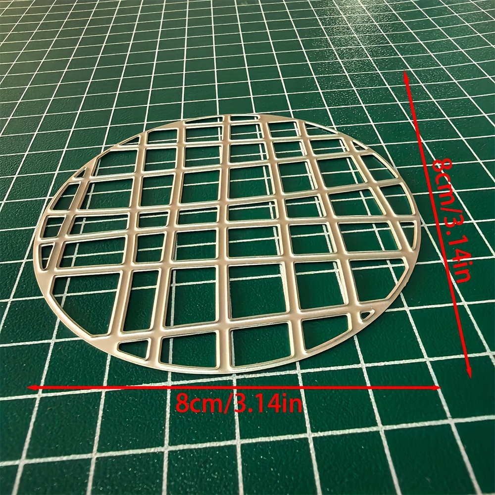 TEMU 1pc Circular Grid Metal Cutting Mold, Suitable For Photo Album Production, Handicrafts, Diy Relief Templates, Handmade Cards, And Gift Card .