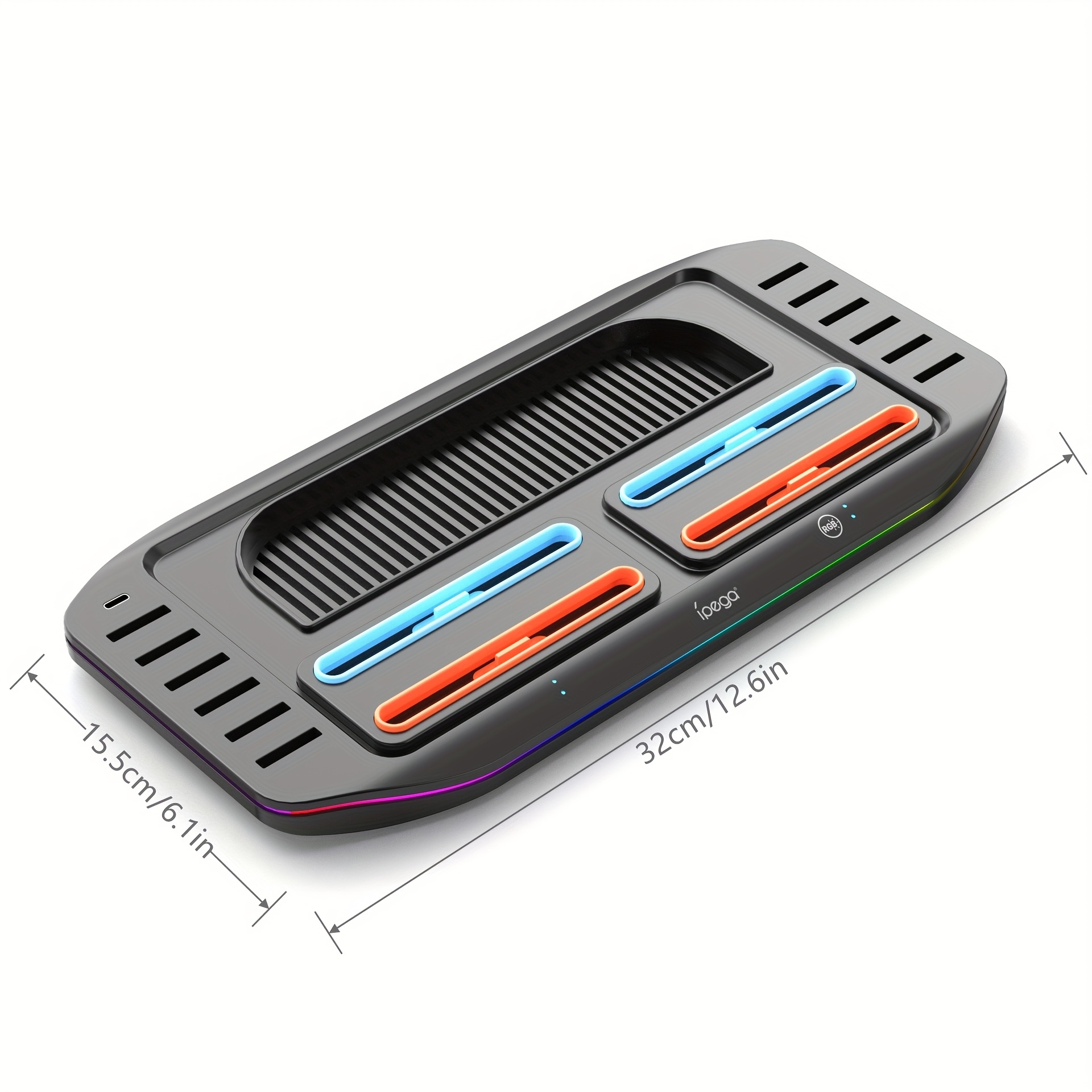 for   switch 2 charging dock with 12 game card storage, 9 rgb light  , magnetic plug-in   control charger station   switch 2 dock Product details 0