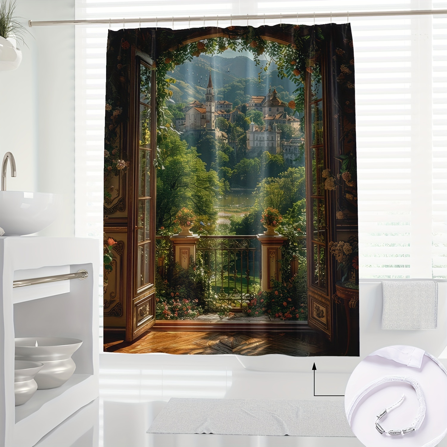 

- Shower Curtain - Polyester Included For ,