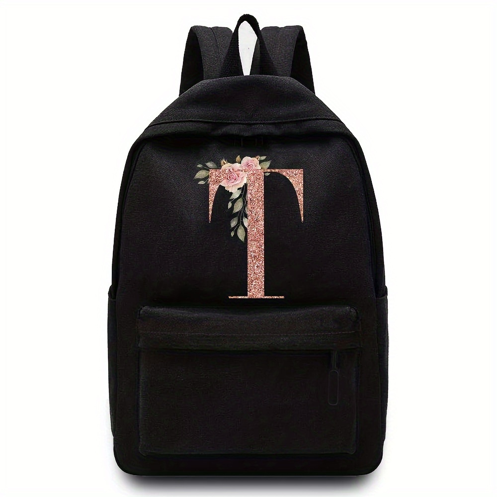 Rose gold backpack hot sale for school