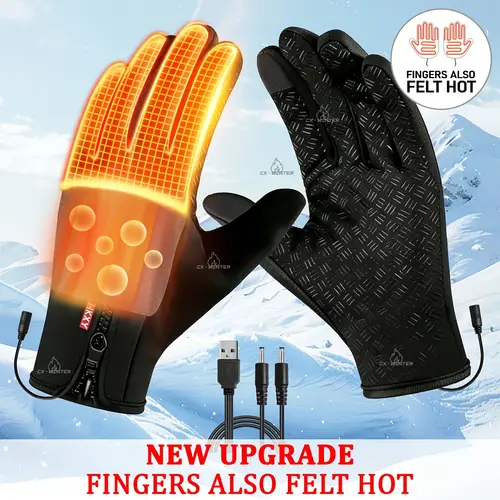 electric heated gloves warm winter gloves usb powered heated gloves design heating for fingers and the back of an winter gift for