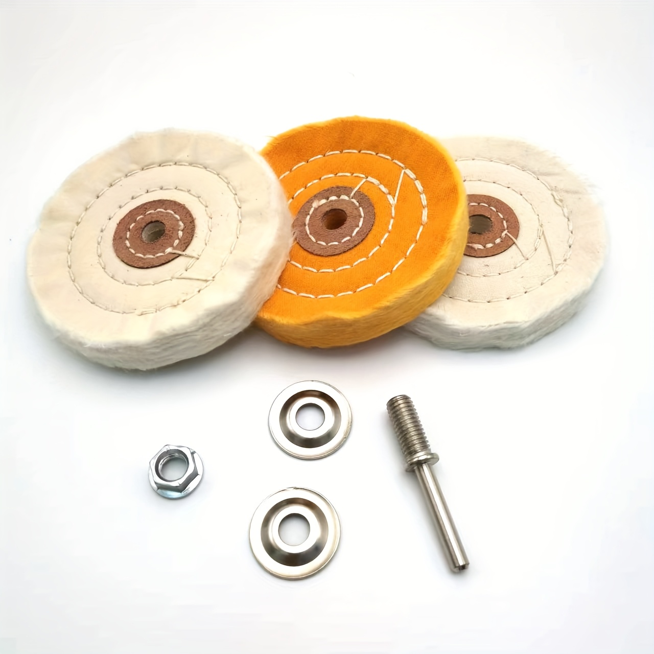 4 PACK 6 BUFFING SOFT POLISHING BUFFER POLISH WHEEL FOR BENCH GRINDER