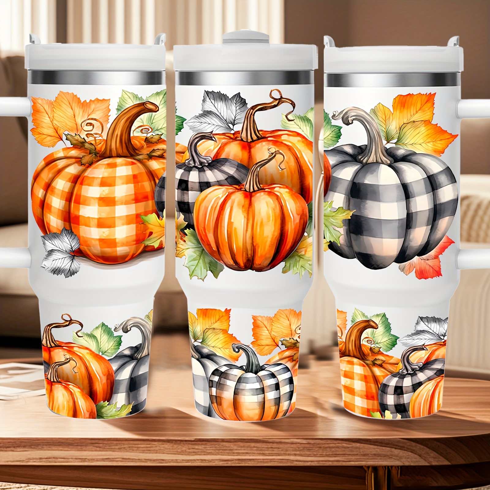 

40 Oz Pumpkins, Autumn Tempered , 304 Stainless Steel, Refrigerated For , Insulated For 12 Hours, Bpa Free. Suitable As A Gift For . Great For Outdoor Camping