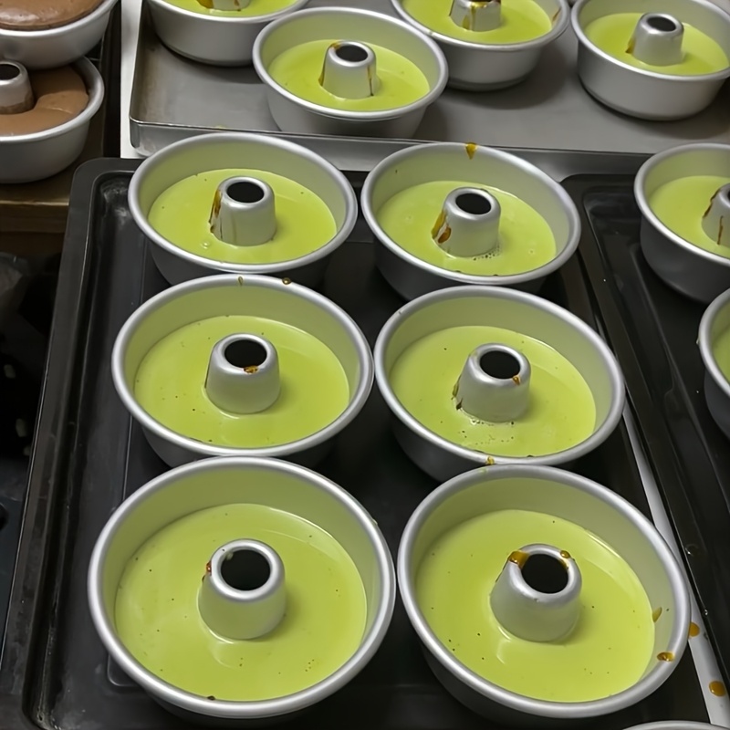 TEMU 5pcs 4, 5-inch Hollow Cake Tray - Donut Mold For High Temperature Ovens For Delicate Desserts, Bakery Baking Trays, , Perfect For Christmas, Thanksgiving And Valentine's Day, Halloween Diy