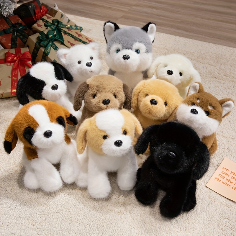 cute plush toys of     and   dogs   kids birthdays or christmas gifts