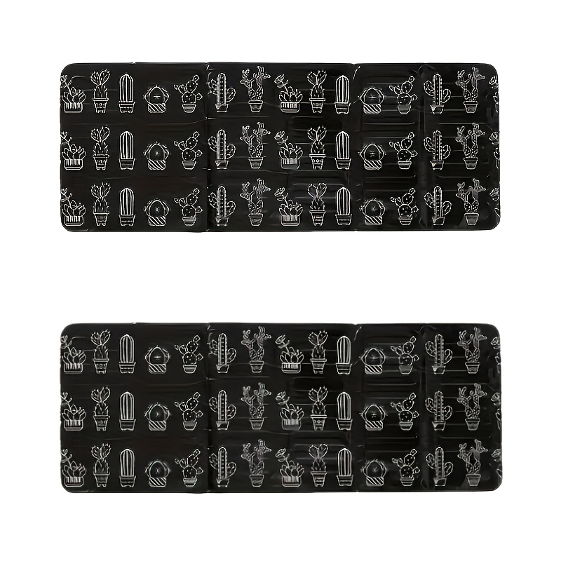 TEMU 2pcs Aluminum Countertop With Cactus Design - Compatible For Gas/electric Stoves & Ovens - Stove Top Protectors, Easy- Guards, Space- Kitchen
