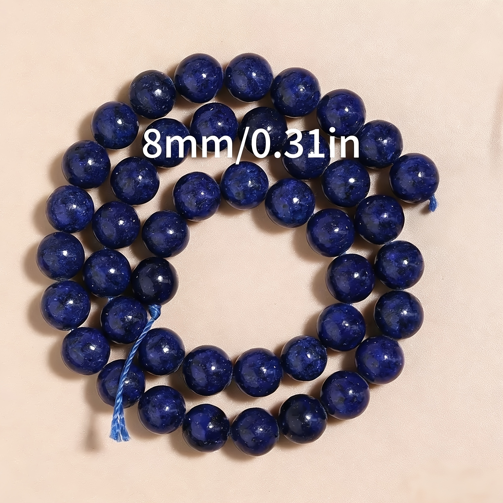 TEMU Purchase Natural To Create Round, Jewelry. High-quality Beads And Choose Polished Gemstones To Create Fashionable And Designs, Showcasing Trend