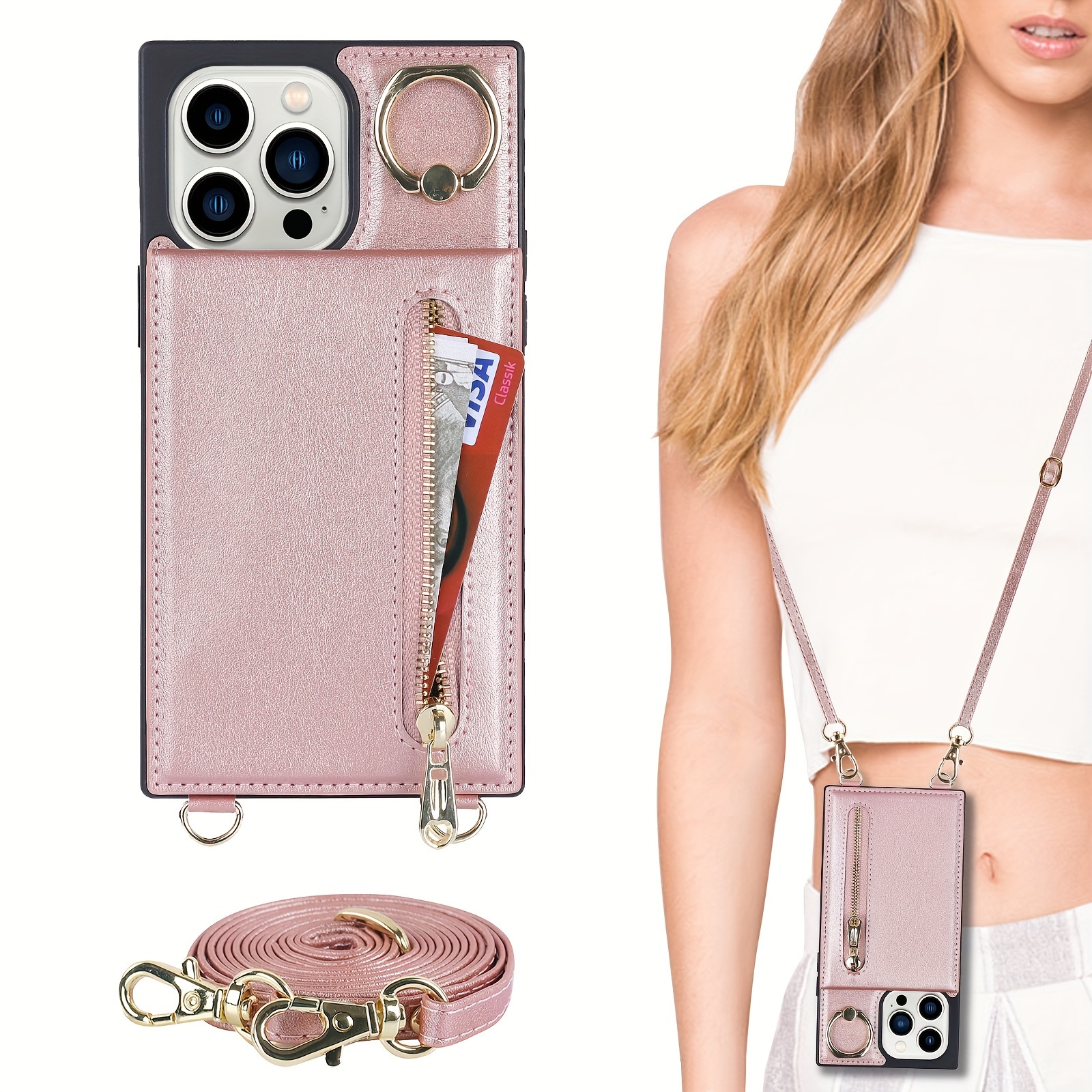 Crossbody Wallet Case Iphone 14 13 12 11 Pro Max X Xr Xs Max Temu