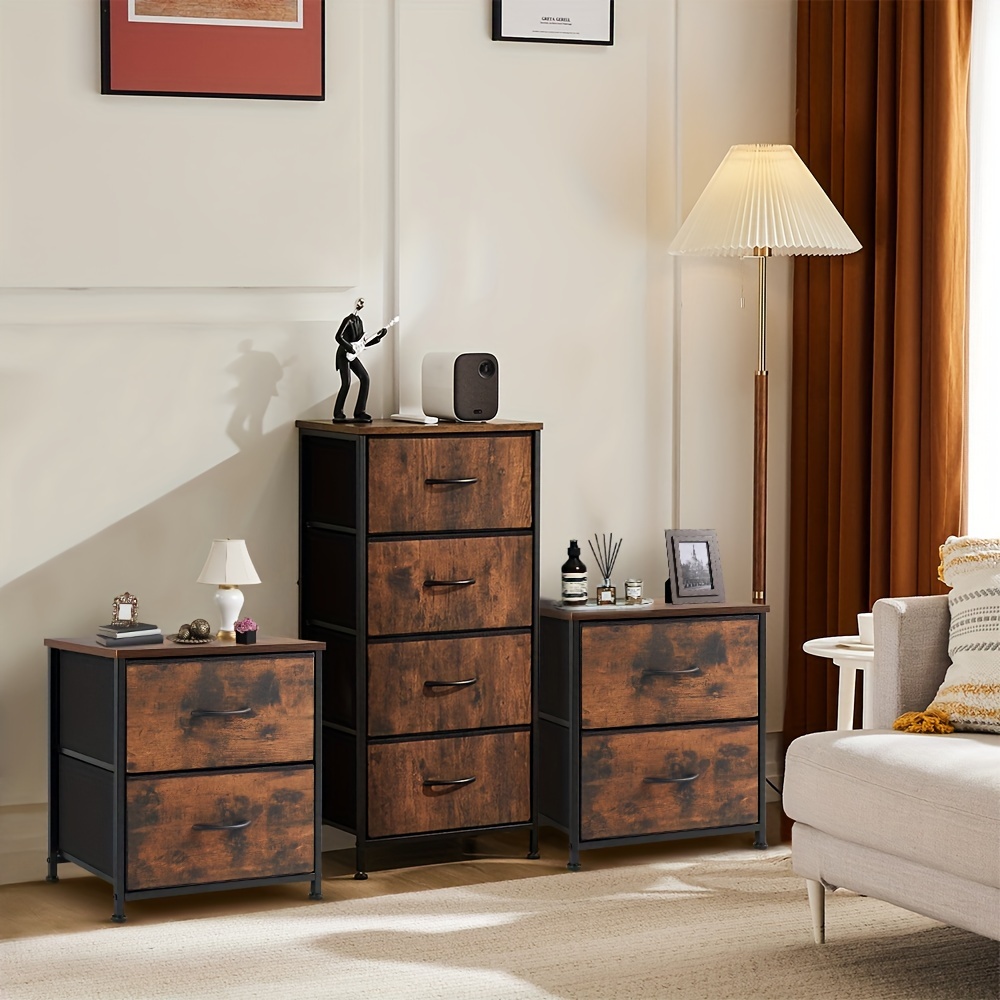 

For 4 Drawers, Nightstand Small 2 Drawers, Organizer , Of Drawers Wooden Top For Closet, , , Hallway,