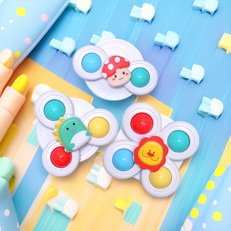 Suction Cup Spinning Top Toy for Fun Bath Time Play