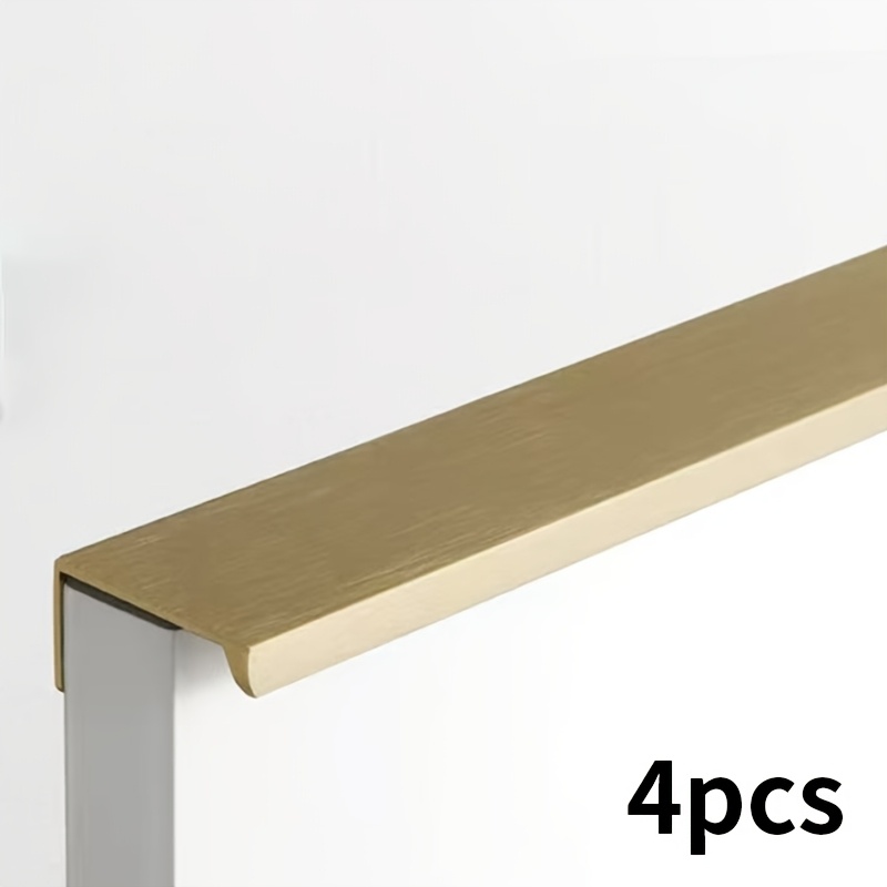 TEMU 4-pack Furniture Handles, Cabinet Door Drawer Handles, Thickened Aluminum Alloy Material, Sturdy And Durable Edge Banding Handles