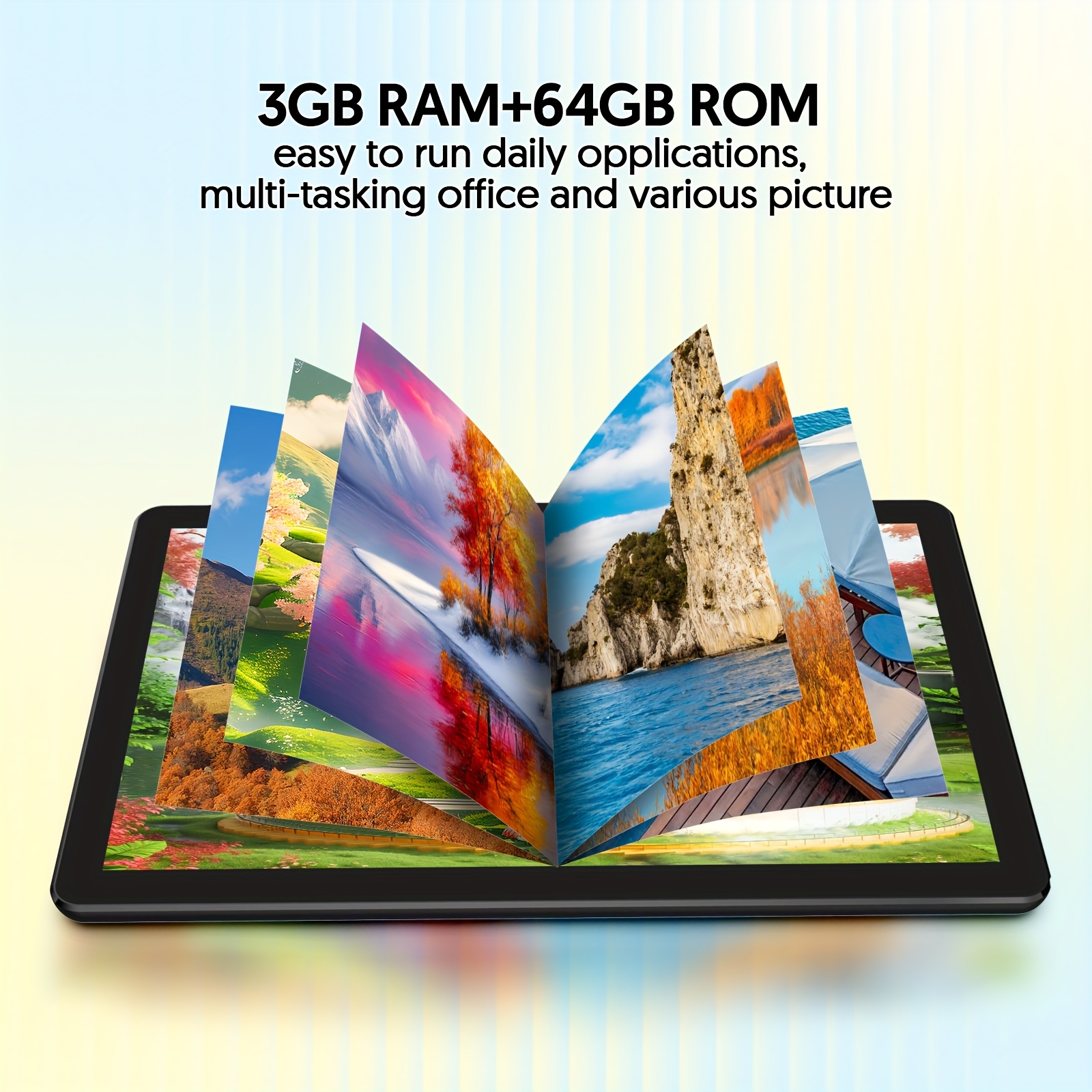 Android 13 2-in-1 Tablet with Keyboard, 4 Core Processor, 10.1 Inch, 7(3+4)GB RAM+64GB ROM, 1TB Expandable Storage, 6000mAh Battery, 5G WiFi 6, 2MP+8MP Dual Camera, 1280 * 800 FHD IPS Screen, Comes with Keyboard, Case, Stylus, And Pen.Stylus Without Electricity