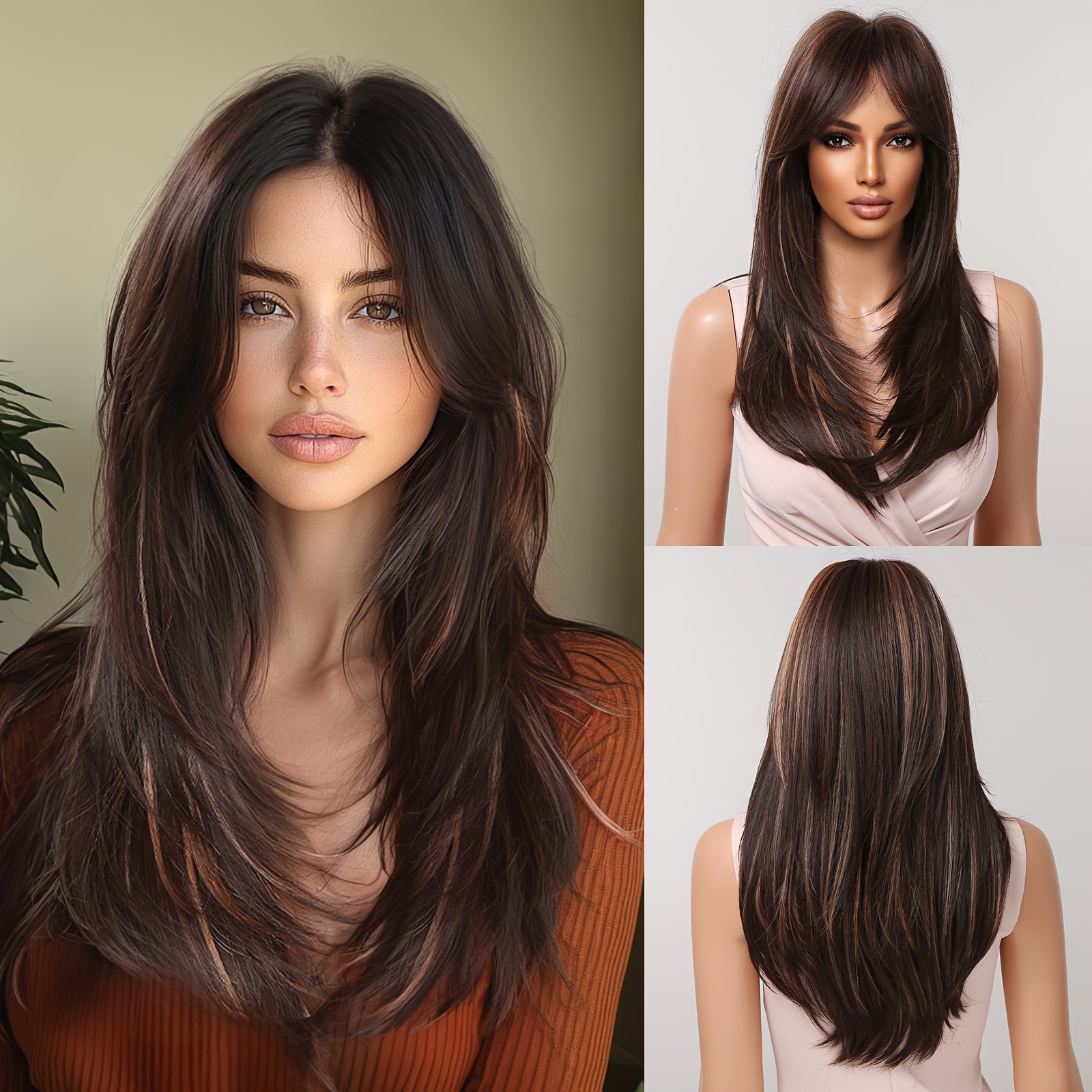 

Layered Wig For Women's - Hat For