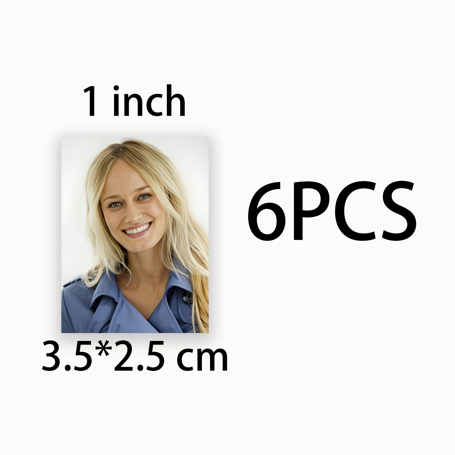 6/12pcs Custom Cards - Personalized 1 Inch (3.5 X 2.5 Cm) And 2 Inch (5.3 X 3.5 Cm) Frameless, Id/portrait Photos - A Personalized Photo Gift For Your Girlfriend, Boyfriend, Or Family