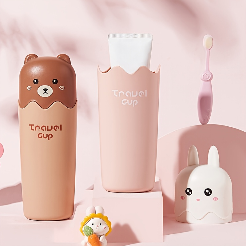 animal travel mouthwash cup cartoon toothbrush cup   portable   toiletry toothpaste and   Product details 1