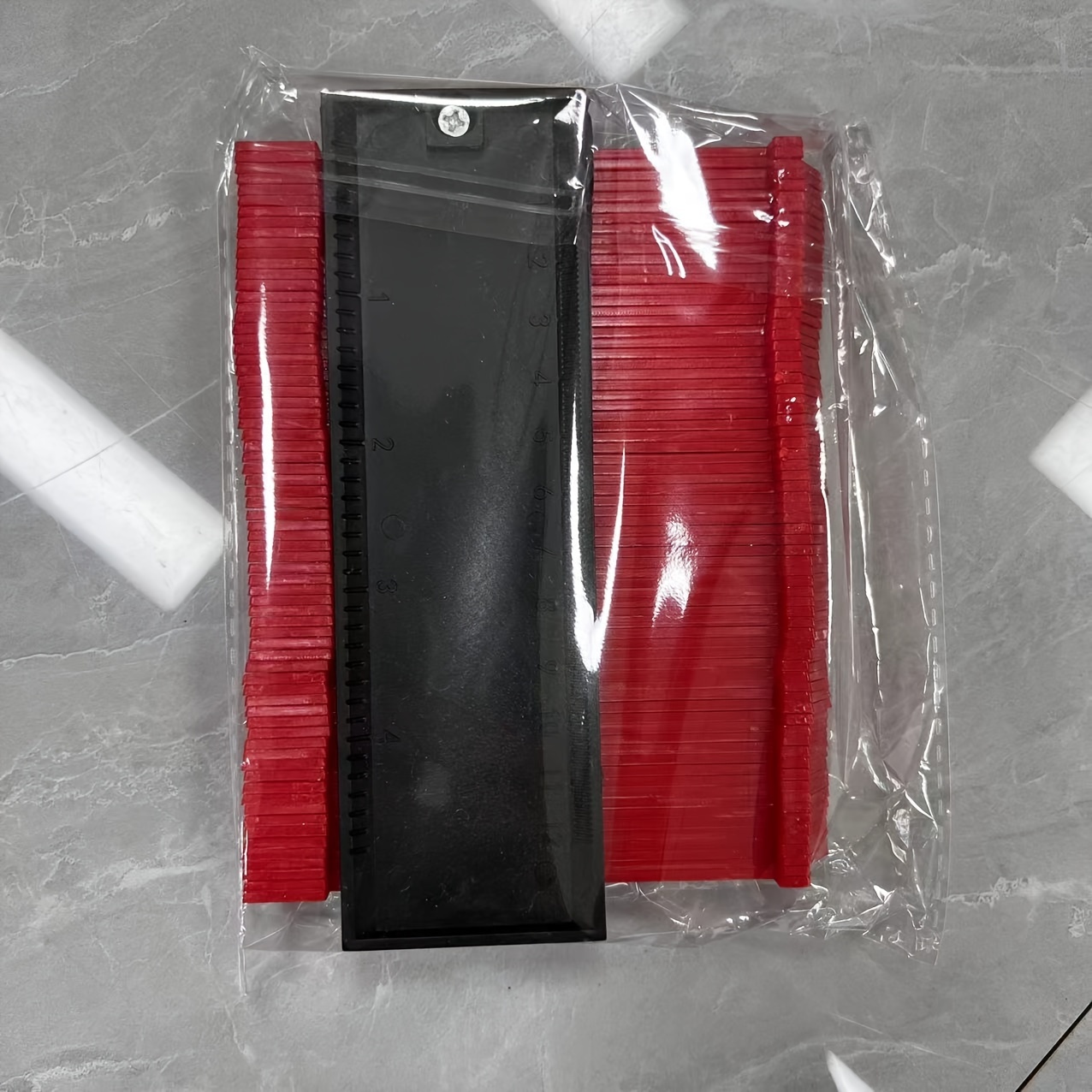 TEMU 1pc 5in/10in Contour Gauge Profile Tool, Adjustable Copy Irregular Shape , Outline Measuring Ruler For Corners, Wood Templates, Carpet, Tiles And Laminate, Diy Woodworking