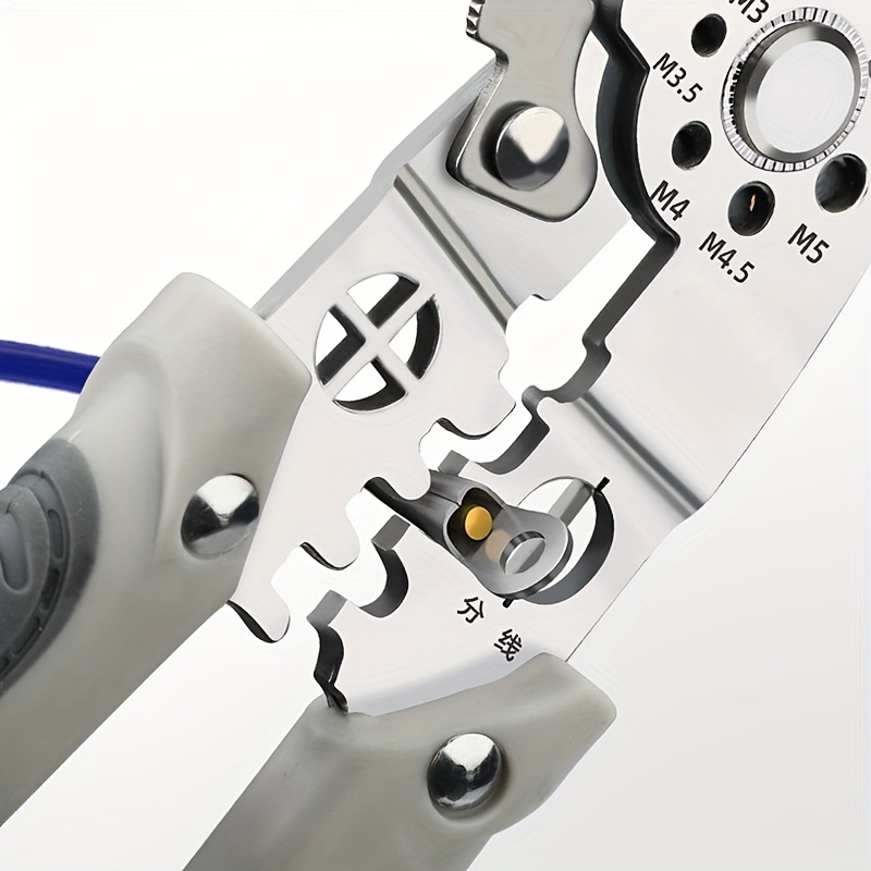 1  function wire stripper 9 in 1 versatile electricians pliers wire cutter stripping tool crimping tool metal cutter manual industrial pliers professional stainless steel wire stripper and crimper for wiring cutting crimping ideal for   use Product details 2
