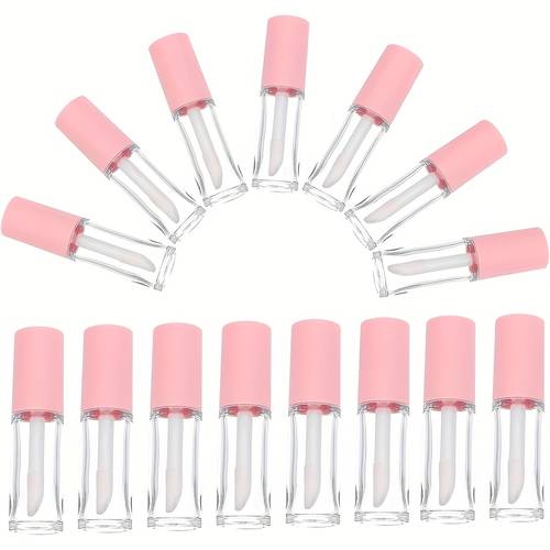 30pcs refillable lip balm containers with wands leakproof empty gloss tubes pastes portable travel friendly organizer leakproof design for easy filling ideal for personal portable cosmetics storage stylish beauty accessories lightweight cosmetic tubes travel essentials durable plastic skincare lovers