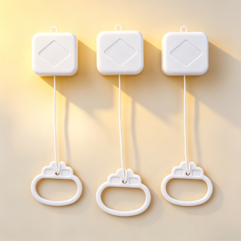 TEMU 3pcs Pull-string Music Box Set, Battery-free, With A And Pleasant Tune, Made Of High-quality Metal   Durable Plastic, Ideal For Bedroom, Living