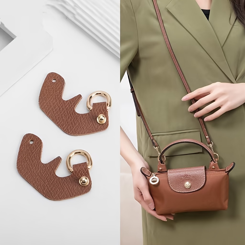 

Bag Revamped Perforation-free Leather Buckle Strap Crossbody Mini Bag Strap Alloy Accessories