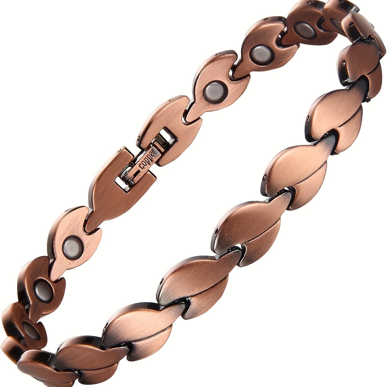 

Elegant Pure Copper Magnetic Bracelet - 3500 , Perfect Gift For Any Occasion