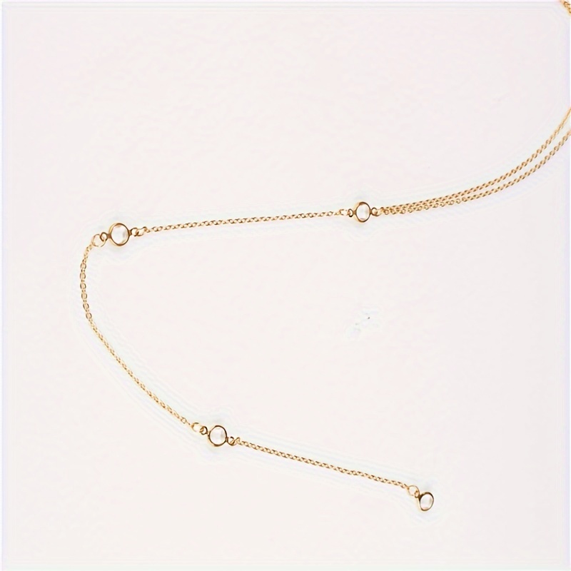 Rhinestone Back Necklace for Backless Dresses