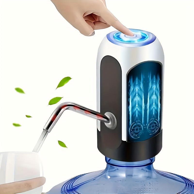 usb rechargeable portable water pump fits 3 5 gallon bottles easy automatic dispensing for camping home details 5