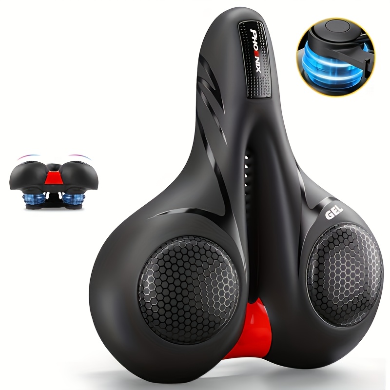Xunting Gel Bike Seat - Comfortable, Breathable Mtb & Road With Shock Absorber For Riding Experience