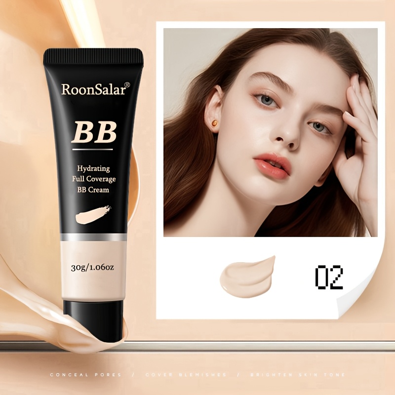 Bb Cream Foundation - Long-lasting, Full Coverage, Oil Control, Skin, Nude Makeup Concealer Tool
