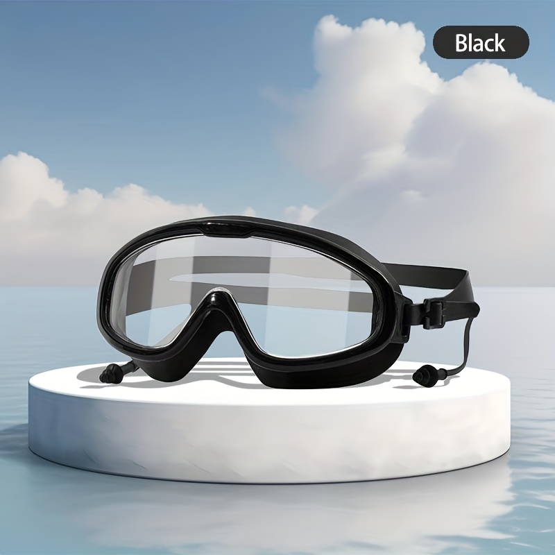 Unisex Adult Swimming Goggles With Large , Wide , High-quality Silicone Material, Leak-proof, Fog-proof And High-definition, Suitable For Swimming And Surfing Outdoor Sports