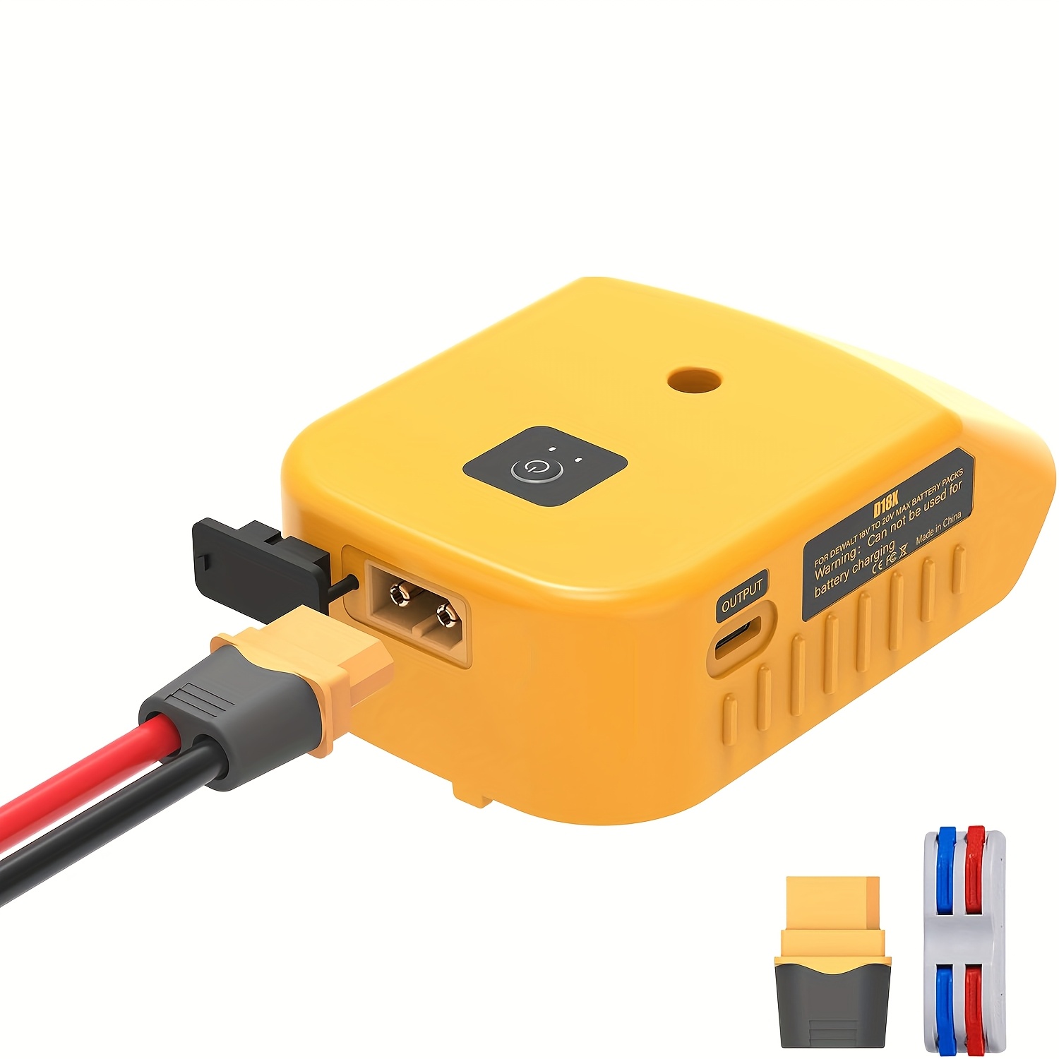 

1/2pcs Multi-functional Usb Charger Adapter & Battery Adapter For Dewalt 20v Battery, With 2 Usb & 1 Type-c Fast Charging , With Xt60 Port For Diy