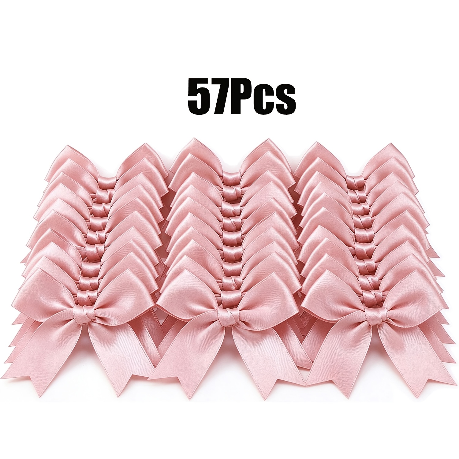 TEMU 57 stuks Voorgeknoopte Satijnen Lint Strikken, Handgemaakte Strikdecoraties voor Cadeauverpakking, Bruiloftsdecoraties, Babyborrels,