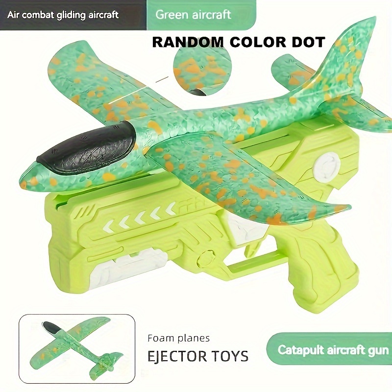 

One-click Aircraft Launcher Toys - Shoot Foam Aircraft Catapult Guns Flying High Fun Flight Mode Catapult Toys, Throw Foam Planes With Launch Toy Guns One-click Catapult Shooting Aircraft Toys