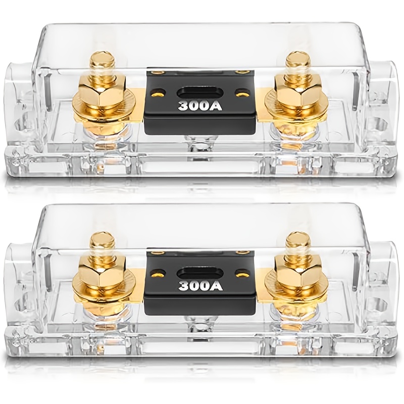 TEMU 300a Anl Fuse Block Holder For High-current Car Audio Systems - Comes With A 300a Anl Fuse For And Protection