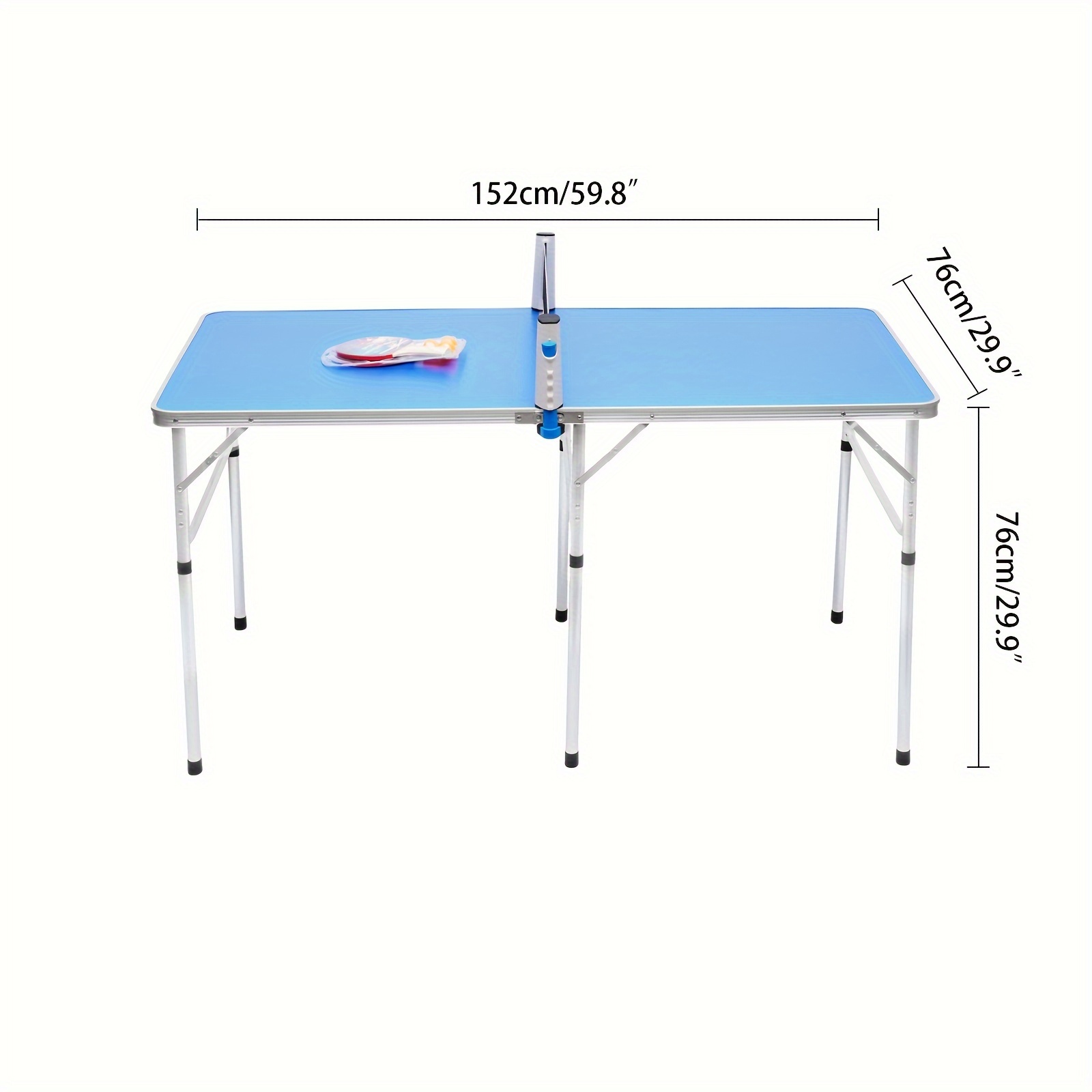 TEMU Folding Table Tennis Game Table Set 152*76*76 (including Paddles)