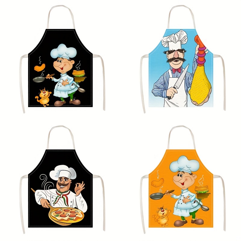 

Chef's Apron - Waterproof And Oil-resistant Kitchen Apron For Men And Women - Fashionable And - Cooking And Serving - Made With Polyester Fabric