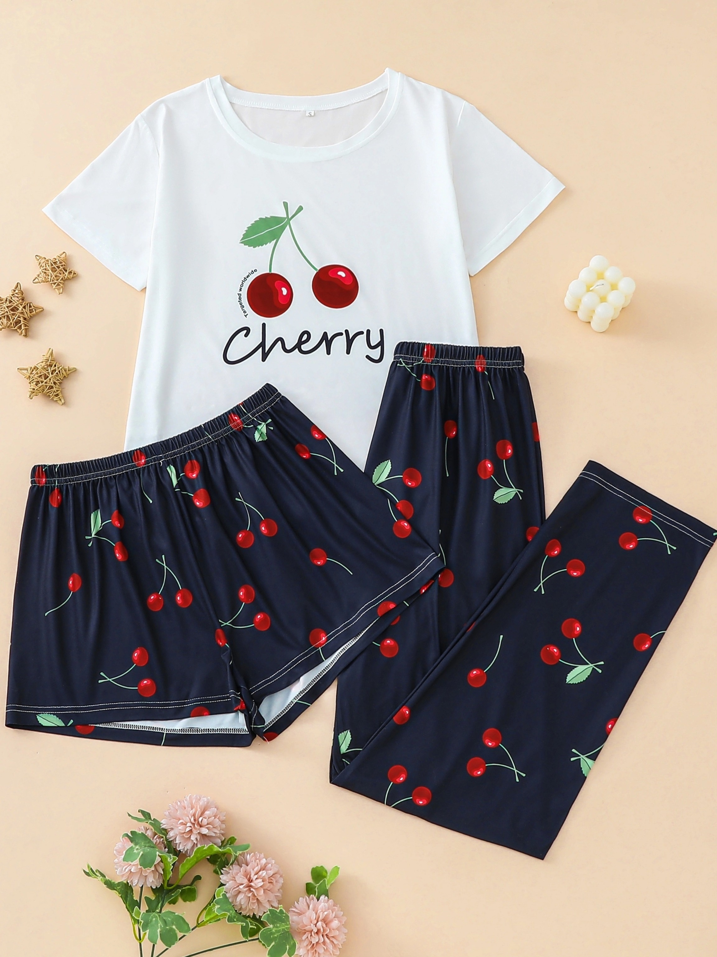 Wunderlove Sleepwear Cherry Red Chill Printed T-Shirt – Cherrypick