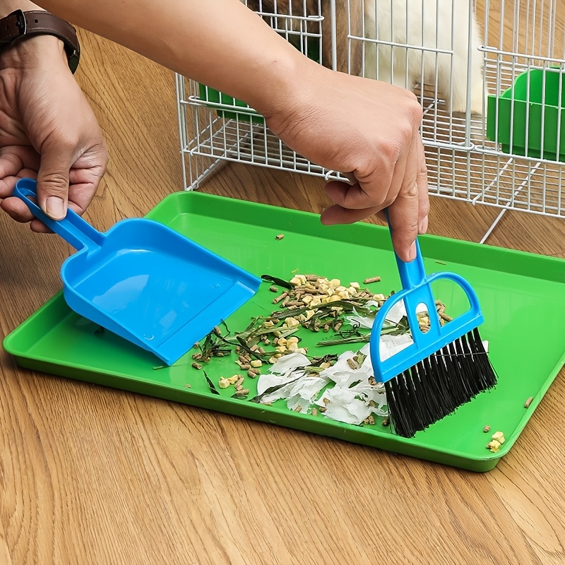 3-Pack Mini Handheld Broom and Dustpan Set for Small Pets
